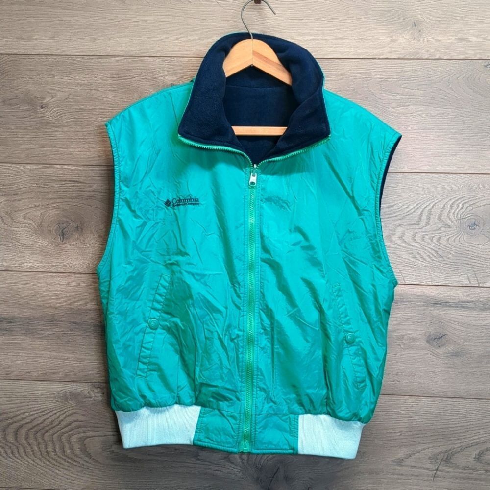 Columbia Reversible Y2K 90s Style Vest Womens Size Medium